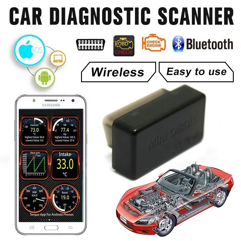 Сканер диагностический VicTsing OBD2 ELM327 Bluetooth|Диагностические сканеры для автомобиля|
