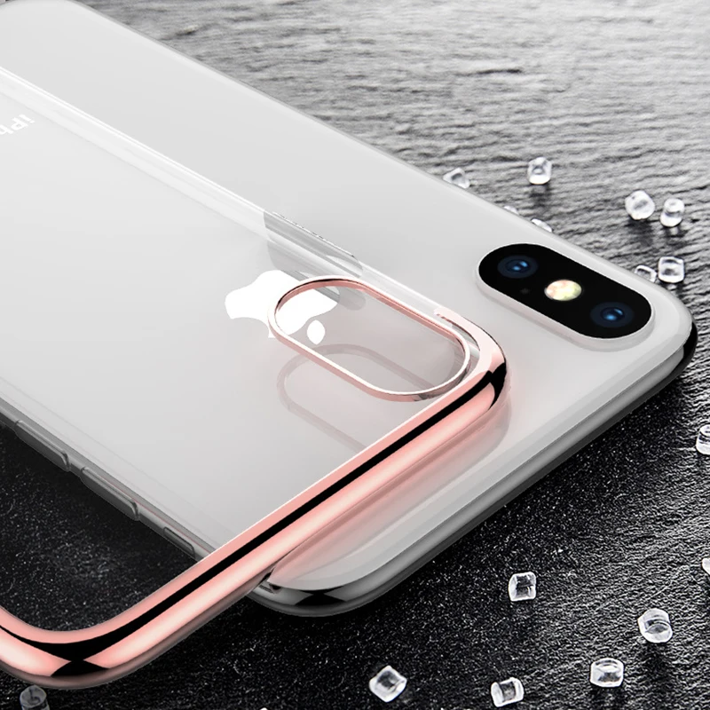 POMER чехол для iPhone X задняя крышка телефона Силиконовый противоударный Роскошный