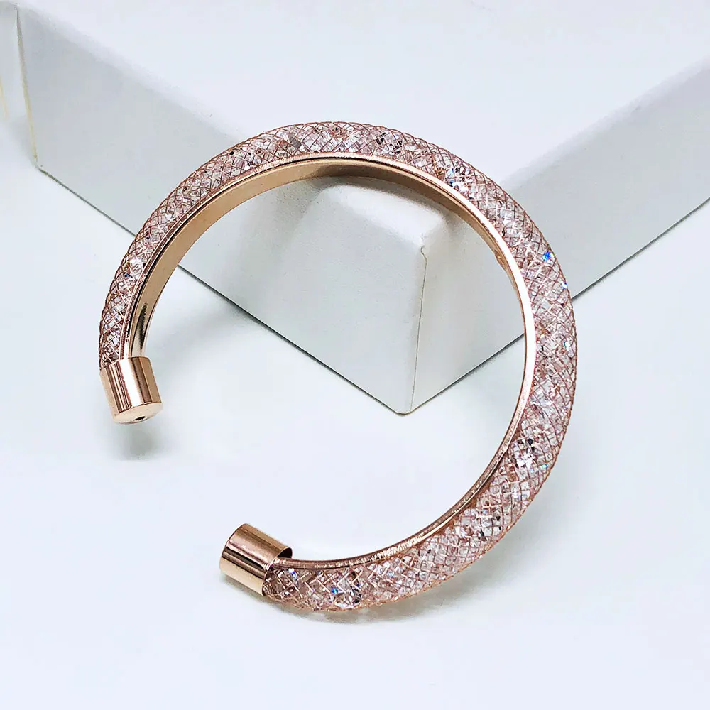 Viennois Новый розовый золотой обруч круглые серьги браслет колье ожерелье набор для