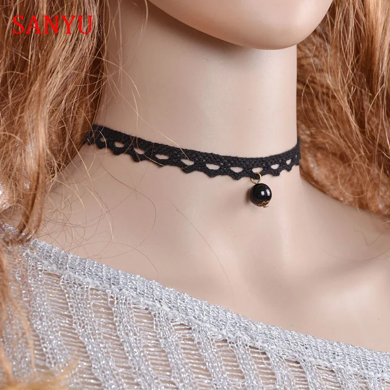 Шарм круглый полый кружева Chokers ожерелья для Для женщин пикантные цинковый сплав