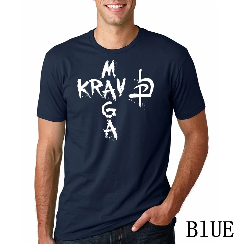 Новое израильское krav Maga T рубашки мужские хлопковые Летний стиль короткий рукав силы обороны футболка футболки