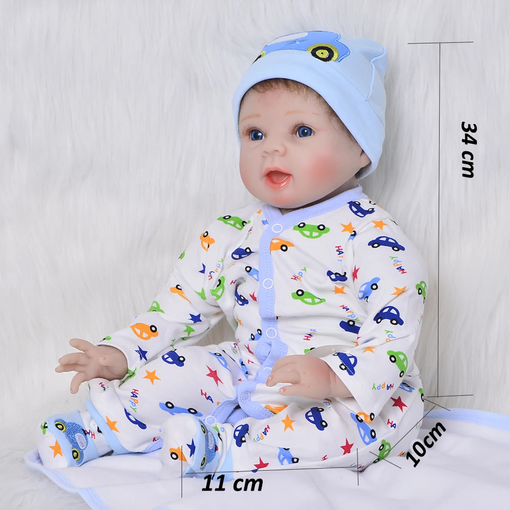KEIUMI Baby Reborn Menina кукла 2" мягкий силиконовый Reborn Baby Dolls 55 см с закрытыми глазами реалистичные спящие детские игрушки для сна