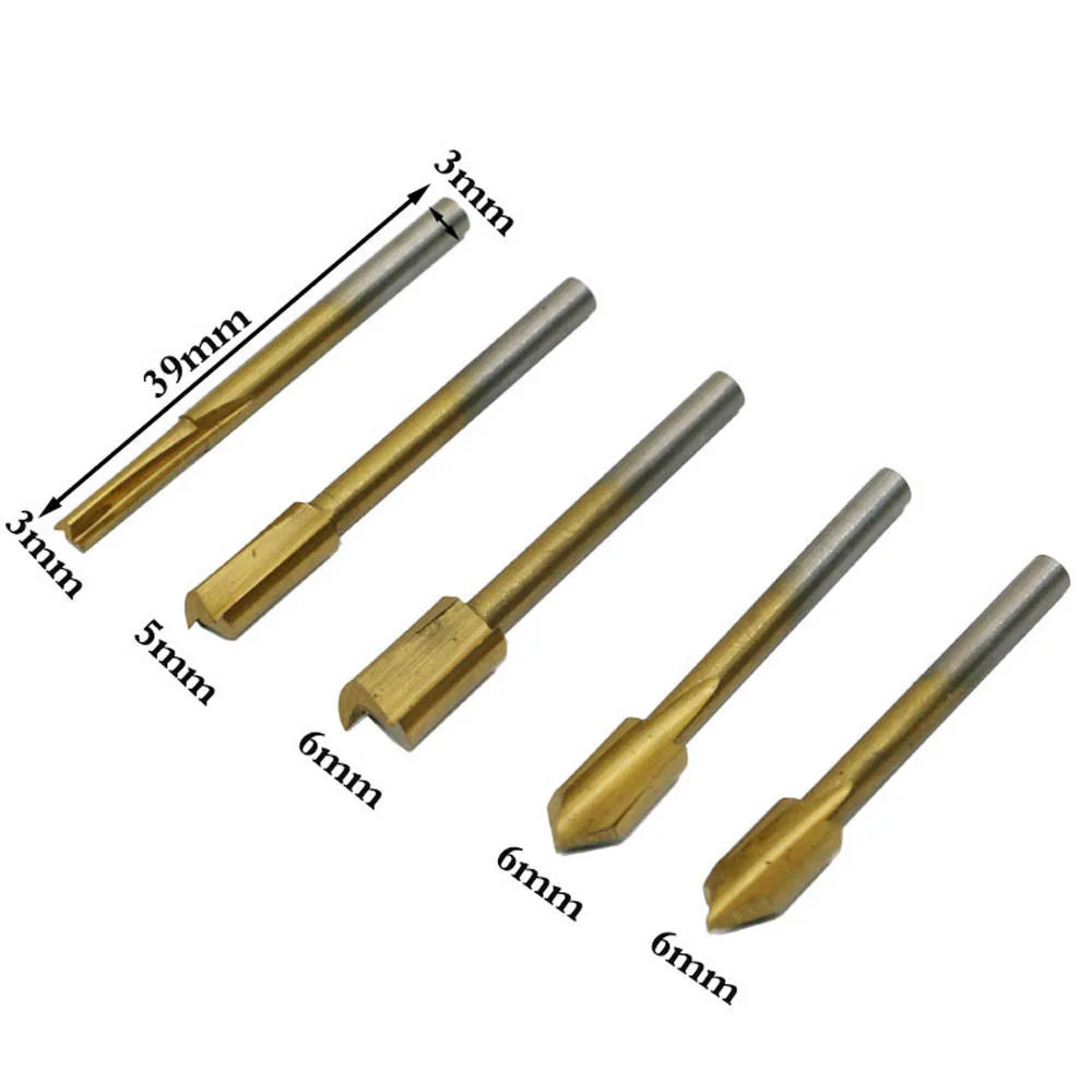 10 шт./компл. HSS титановые фрезы для дерева роторной гравировки Dremel набор
