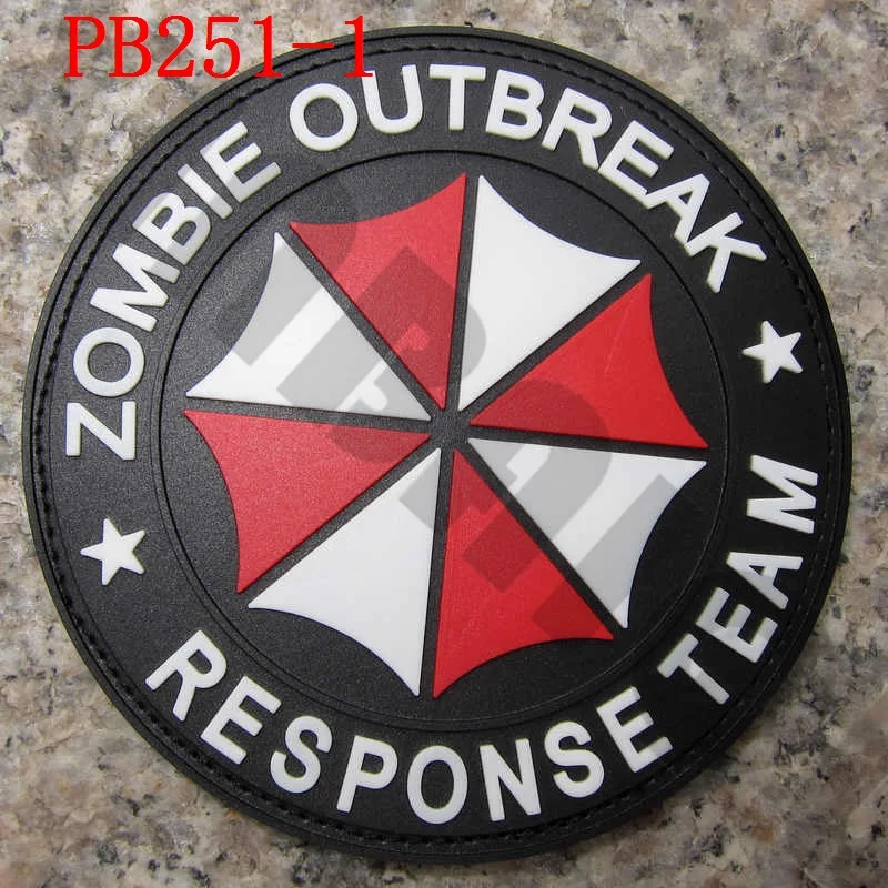 PB251 color 3D ПВХ заплатка "зонтик" Корпорация ZRT зомби OUTBRESK ответная команда - Цвет: PB251 color