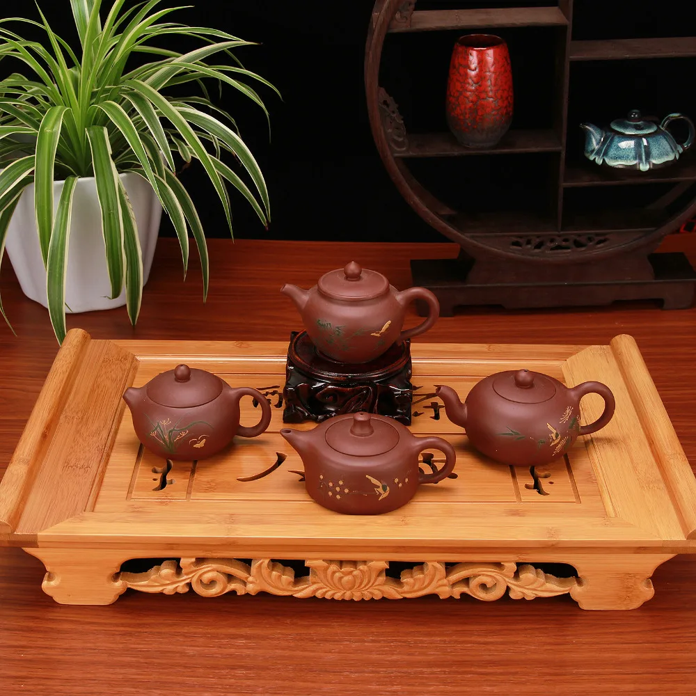 Китайский чайный набор ботинки горшок полностью ручной работы Исин Глиняный