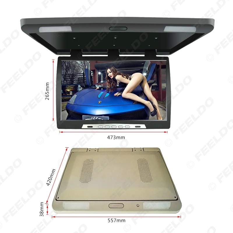 22-дюймовый Автомобильный откидной TFT ЖК-экран потолочный монитор HD с