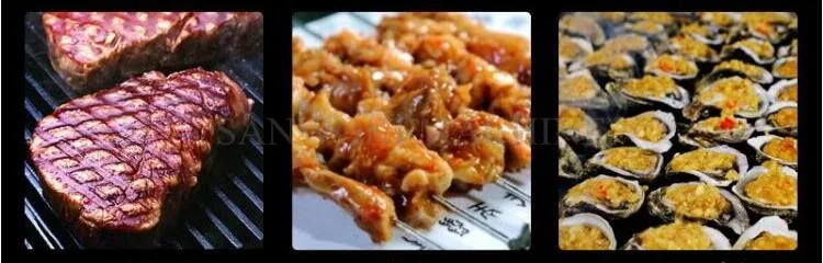 Коммерческая LPG газовый барбекю гриль lava rock grill Сковородка для машина|rock grill|lava