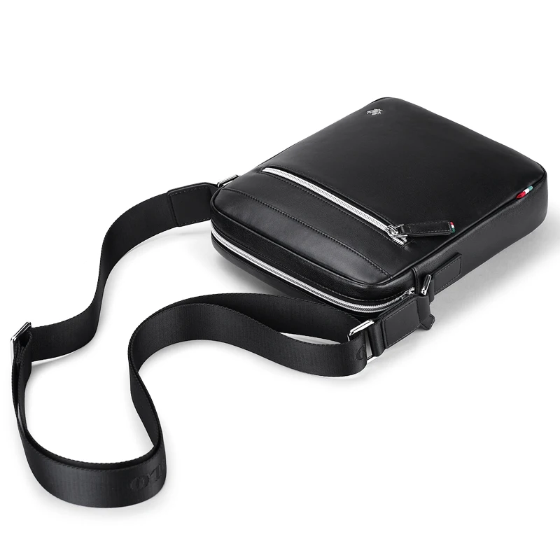 

WILLIAMPOLO Men Handbag Waterproof Messenger Bags Business Casual Briefcase Leather Crossbody Male Shoulder Bag PL012D