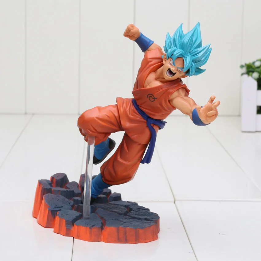 Коробка 14 см Dragon Ball Z Super Saiyan God SS Son Goku фигура freeza Juguetes ПВХ Фигурки Коллекционная Игрушечная модель куклы
