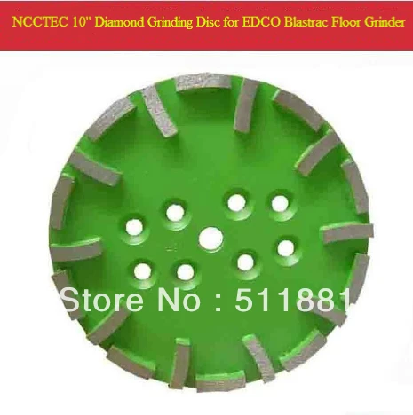 10 ''Blastrac зеленый Алмазный шлифовальный диск для EDCO Blastrac станок | 250 мм meidum grade plate