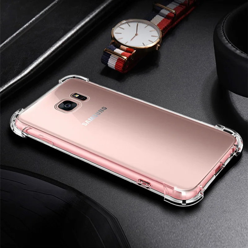 Противоударный Прозрачный чехол для Samsung Galaxy S8 S9 Plus ON7 2016 C8 J7 A3 A7 2017 A5 2018 A8 Star
