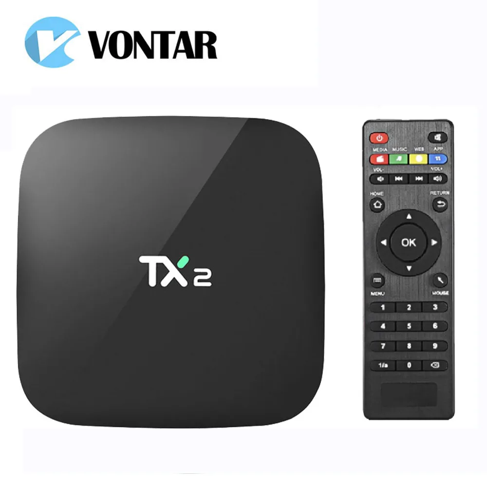 10 шт. TX2 1 ГБ/8 ГБ 2 ГБ/16 Rockchip RK3229 Android Smart ТВ BOX Поддержка H.265 4 К 60tps ГГц Wi-Fi BT2.1 R1 R2 Media Player
