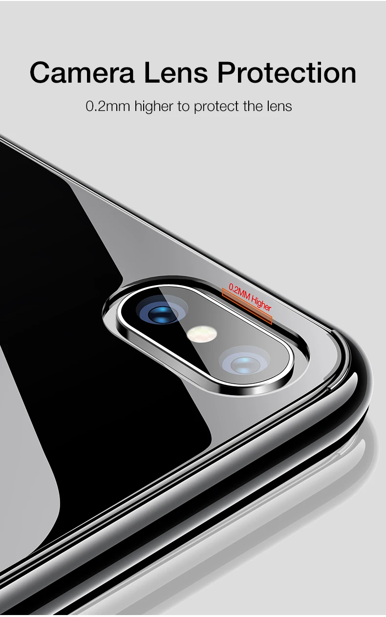 Чехол для телефона Cafele из закаленного стекла для iPhone XS MAX, стекло и края из ТПУ, прозрачный чехол для нового iPhone Xs/Xs Max