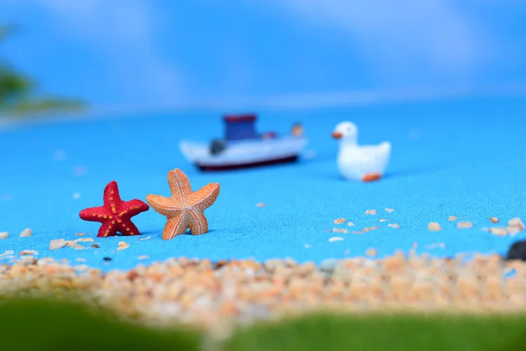 Миниатюрные фигурки Starfish украшения из 2 предметов сказочные садовые аксессуары