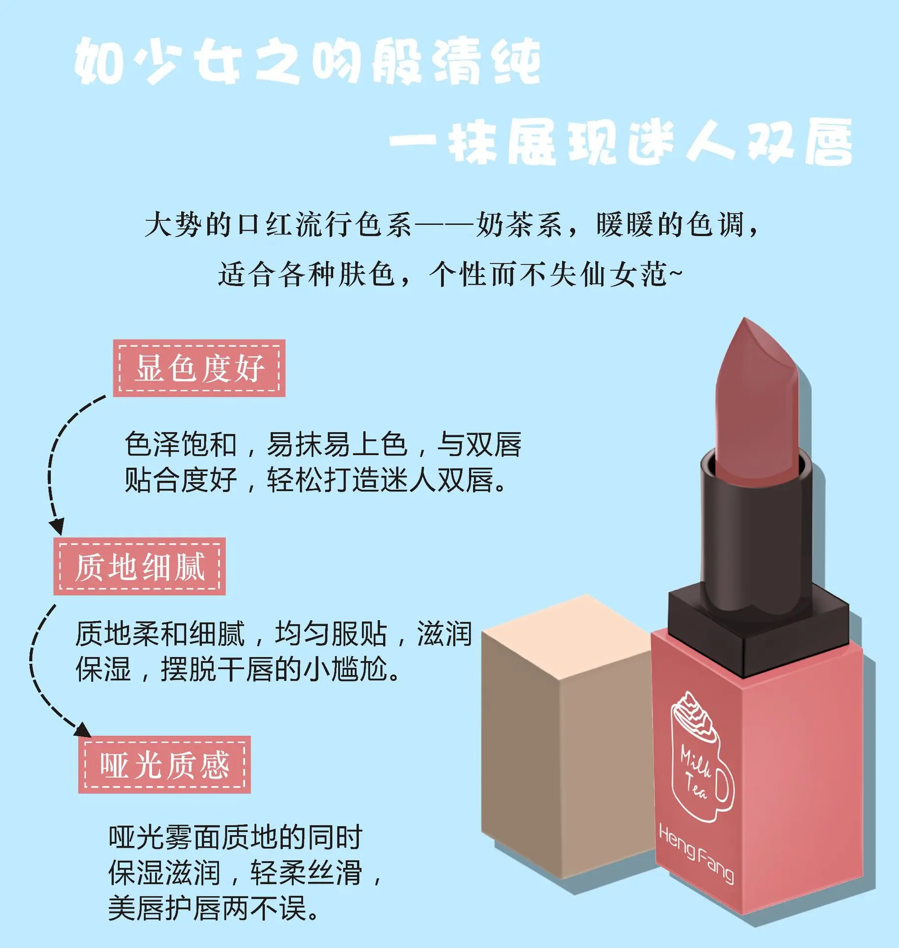 HENGFANG, брендовая помада, матовая бархатная Помада для губ, 6 цветов, сексуальные красно-коричневые пигменты, матовые помады, красивые губы