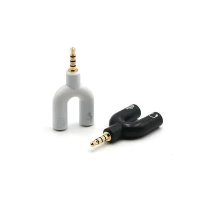 3 5 мм сплиттер стерео разъем u-образный аудио микрофон и Разветвитель для