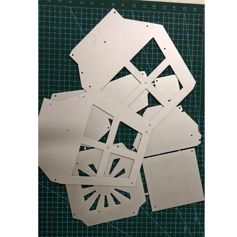 3D настольная лампа Подарочная коробка металлические режущие штампы для DIY