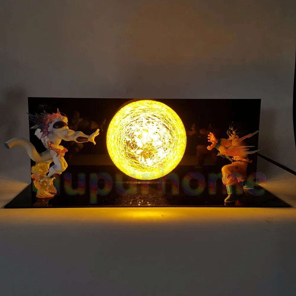 Dragon Ball Z Son Goku VS Freza Светодиодные ночные светильники Настольная лампа аниме DBZ