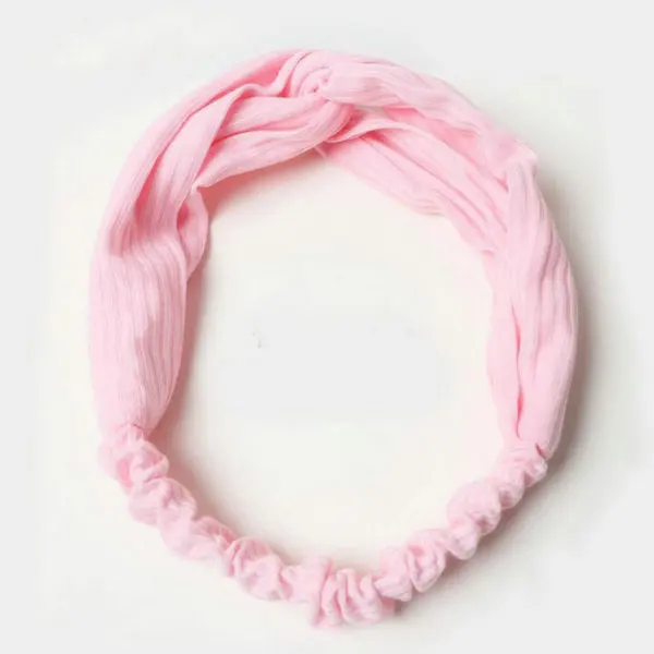 Light pink VEKNO летняя богемная резинка для волос с цветком из шифона Йога головные повязки для спа эластичный Твист Тюрбан головной убор женские аксессуары для волос - Окраска металла: Light pink
