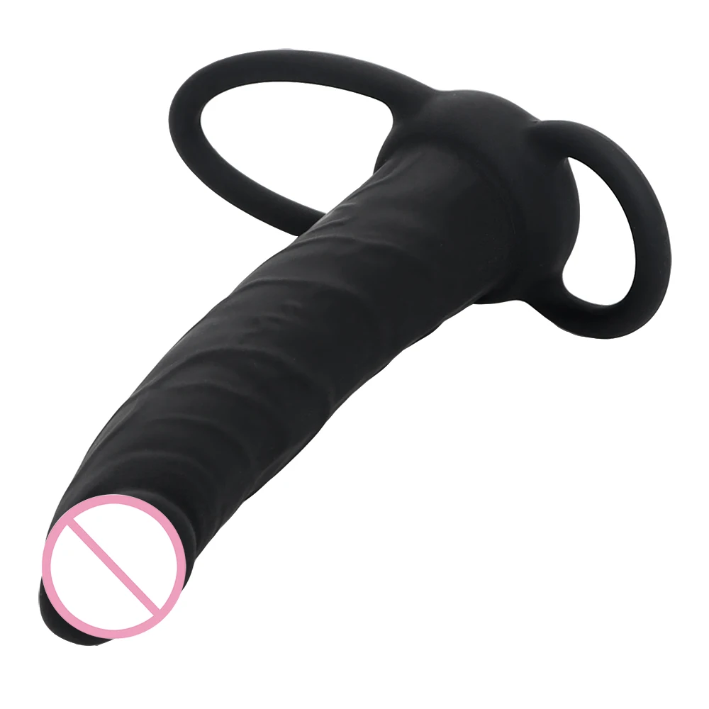 Силиконовый пенис OLO фаллоимитатор с двойным проникновением Анальная пробка