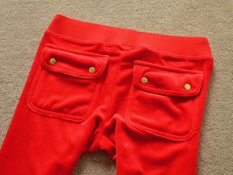 Женский брендовый бархатный тканевый спортивный костюм брючные костюмы Велюровый костюм женский спортивный костюм толстовки и штаны Красный 13 цветов