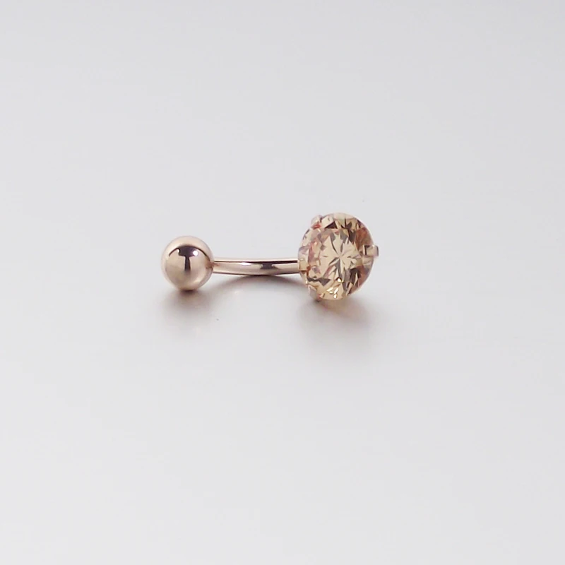 Кольцо для пирсинга пупка из хирургической нержавеющей стали с внутренней