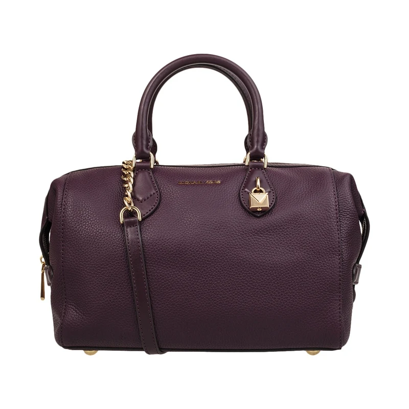 Майкл Корс Грейсон женская большая кожаная сумка 30F7GGYS3L - Цвет: Purple black10211300