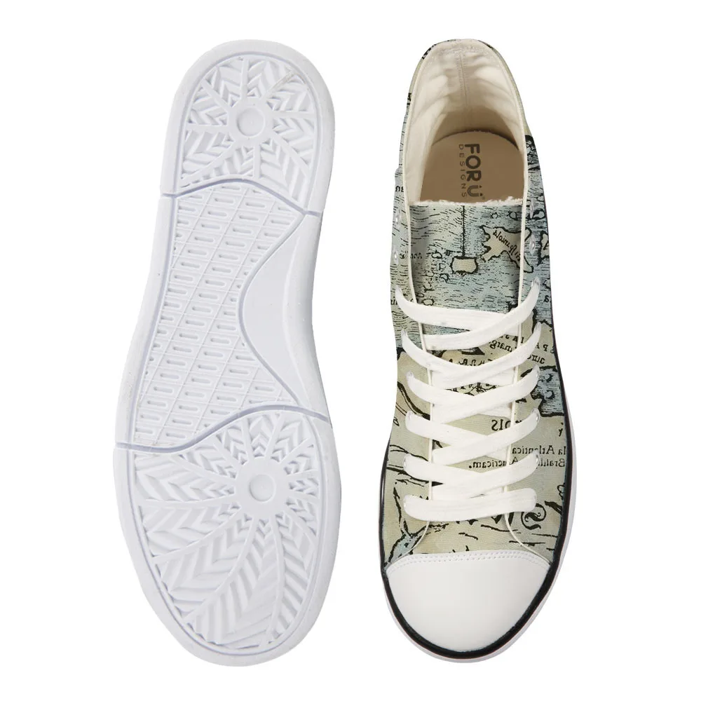 FORUDESIGNS/классические женские парусиновые туфли в стиле ретро женская