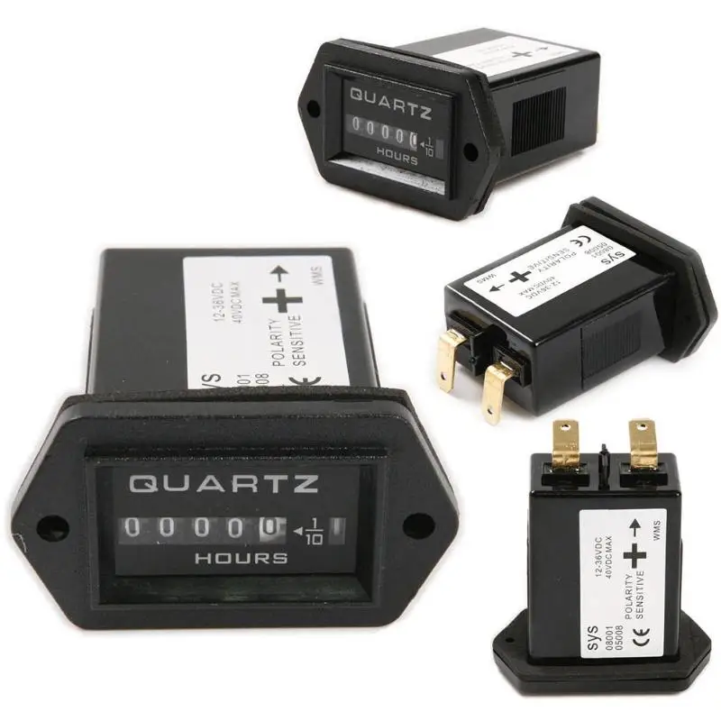 

DC12-36V Digital Engine Hour Meter Timer for Marine Boat Lawn Truck Tractor