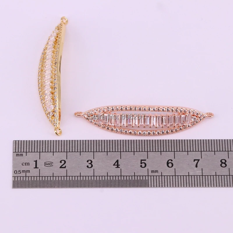 10 шт. дизайн моды нескольких цветов арочные Micro Pave CZ Шарм Разъем Регулируемая цепь макраме браслет для женщин