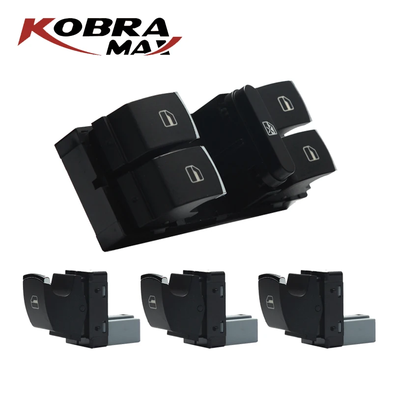 Переключатель оконного контроллера KobraMax 5ND959855 подходит для Volkswagen Touran Tiguan Passat B6 B7