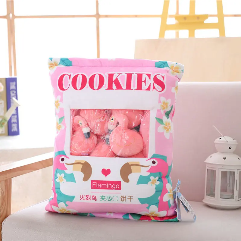 8pcs flamingo 6 шт плюшевый розовый поросенок/игрушка в форме моркови в сумке, плюшевый пудинг, креативная игра, кукла, подушка, swag, игрушка, подарок для детей, диван, сиденье, Рождество - Цвет: 8pcs flamingo
