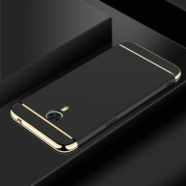 Чехол для Meizu M2 Note, Жесткий PC бампер, защита, матовый, противоударный, для Meizu M2 Note, 3 в 1, чехол для телефона, оболочка, чехол, Funda - Цвет: black