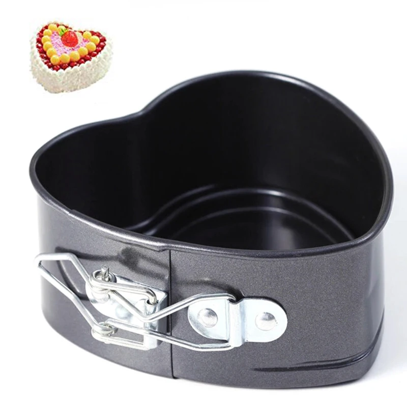 4 дюйма в форме сердца форма для выпечки торта сковорода без палочек печь мусс