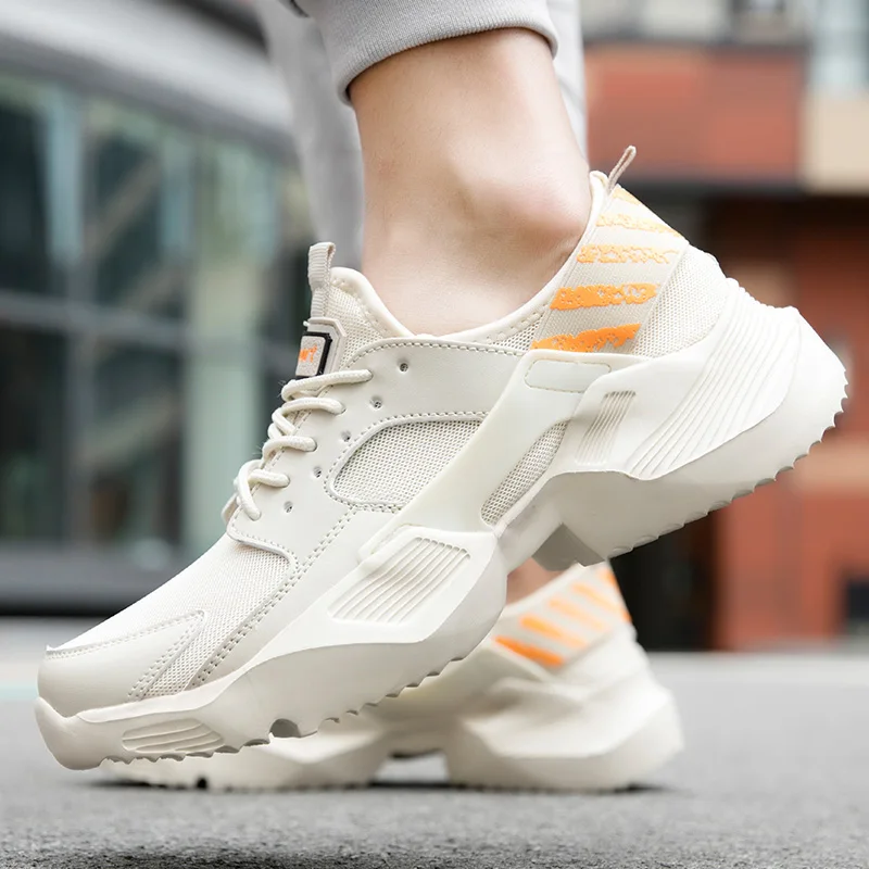 Новинка 2019 дышащие удобные мужские кроссовки из сетчатого материала