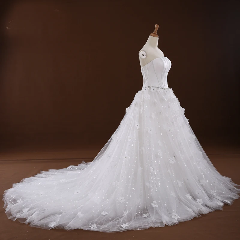 

strapless wedding dresses 2017 vestido de noiva plus size custom make free shipping