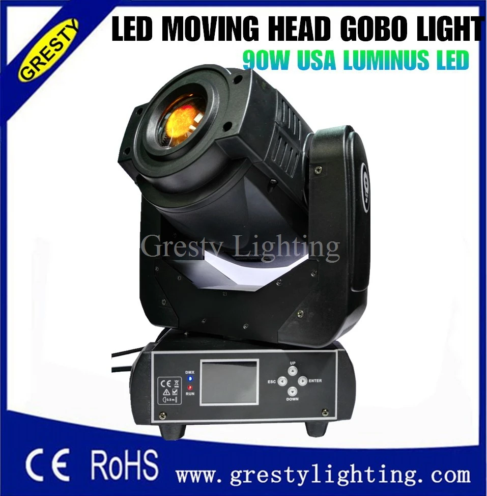 Светодиодный точечный светильник 90 Вт DMX512 &amp AC 110 В-220 в 50-60 Гц движущаяся головная