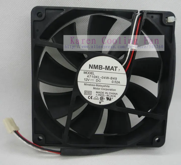 

Новый оригинальный 3-проводной охлаждающий вентилятор NMB 12025 12V 0.52A 4710KL-04W-B49