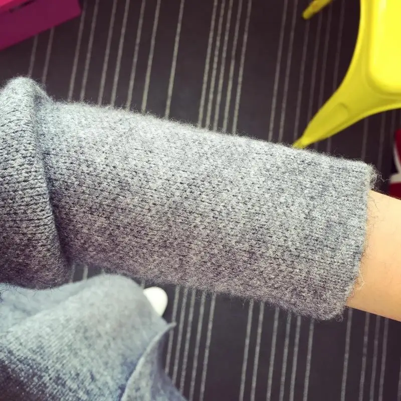 2021 Spring Autumn Cardigan Fashion Hit Color Slim Long Women's Brand cashmere material loose sweater female outerwear coat |