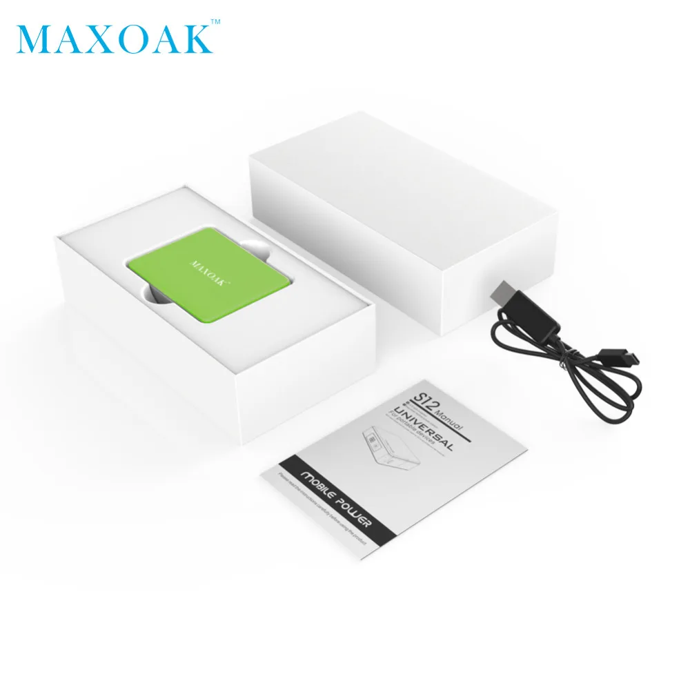 MAXOAK портативный внешний аккумулятор одиночный USB DC 5V-2.1A 5200mAh несколько цветов телефон внешний аккумулятор для мобильного телефона