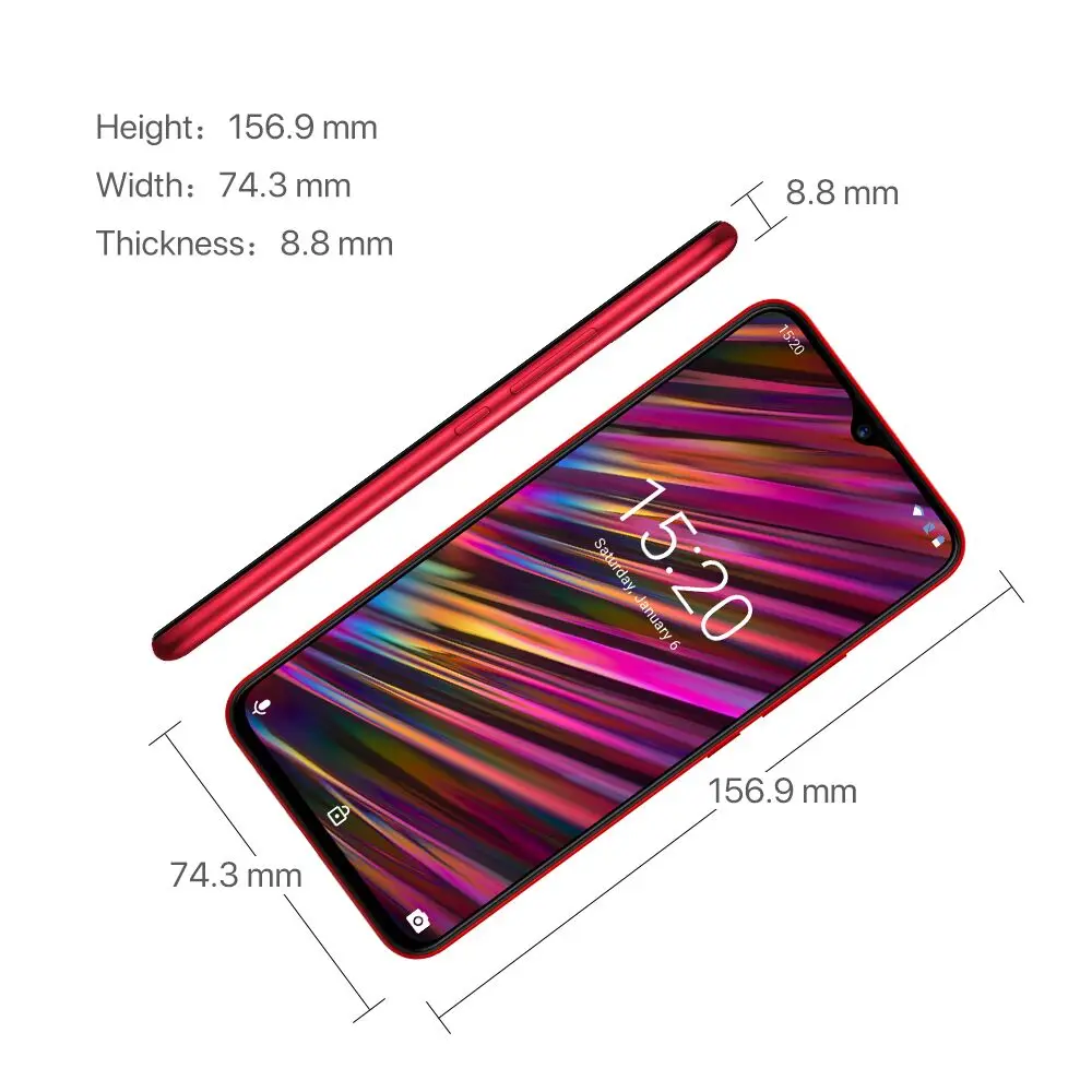UMIDIGI F1 6 3 дюйма водонепроницаемый FHD Смартфон Android 9 0 Helio P60 AI Global Band 128 ГБ 5150 мАч
