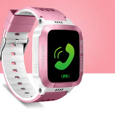 pink white Смарт-часы Facebook для детей, безопасные LBS SOS камера, SIM вызов, детские наручные часы, водонепроницаемый подарок для детей, gps PK DZ09 A1, для мужчин и женщин - Цвет: pink white