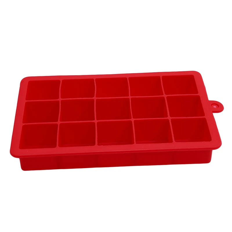 15 Grid DIY Big Ice Cube Mold Square Shape Silicone Tray Fruit Cream Maker Kitchen Bar Drinking Accessories 979119 | Дом и сад