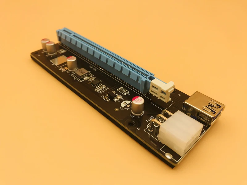 PCI E Express 1x к 16x удлинитель USB 3 0 VER9.02 переходная карта SATA 15pin папа 6pin кабель питания