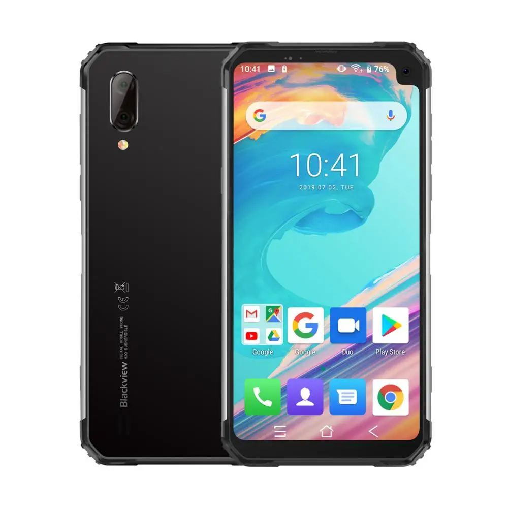 Сотовый телефон Blackview BV6100 Android 9 0 смартфон NFC 3 ГБ ОЗУ 16 Гб ПЗУ мобильный полный