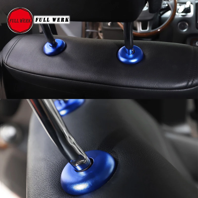 4 шт./компл. алюминиевый сплав для регулировки автомобильного подголовника