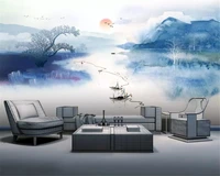 beibehang custom fashion wall paper new chinese modern horse landscape decoration painting papel de parede 3d wallpaper behang
