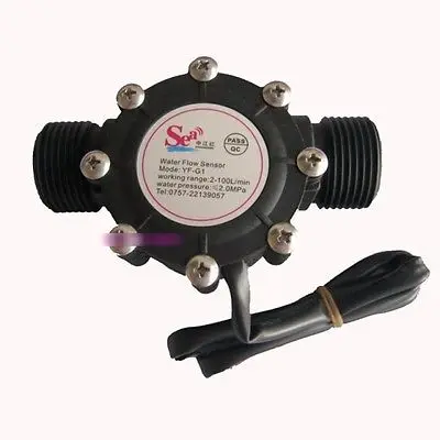 

F036 G1 Water Flow Sensor Hall Flow Sensor Switch Flow Meter Flowmeter Water Control Counter DN25 2-100L/min