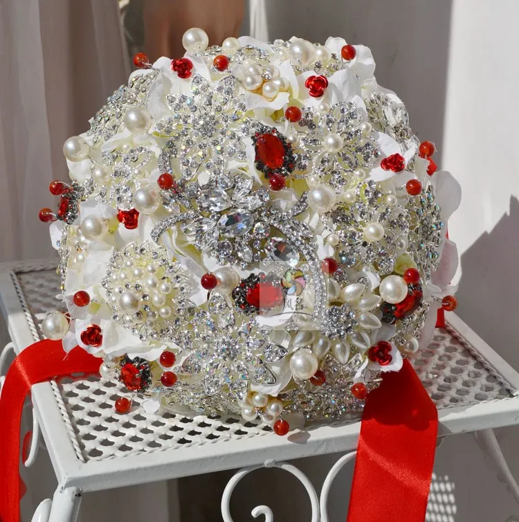 Свадебный цветок ручной работы букет невесты роскошные аксессуары брошь