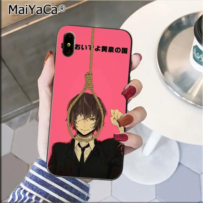 MaiYaCa японское аниме bungou бродячие собаки Dazai Osamu чехол для телефона для iPhone 11 pro max 8 7 6 6S Plus 5 5S SE XR X XS MAX - Цвет: 5